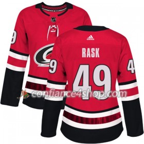 Adidas Maillot de Hockey Carolina Hurricanes Victor Rask 49 2017-2018 Rouge Authentic - Femme